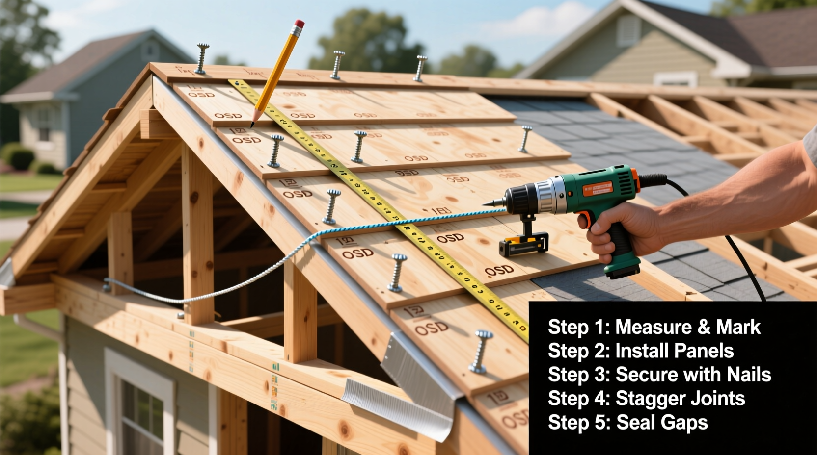 step by step guide to installing roof sheathing for durable and secure roofing