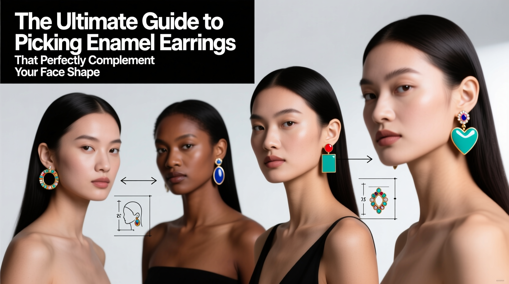 the ultimate guide to picking enamel earrings that perfectly complement your face shape