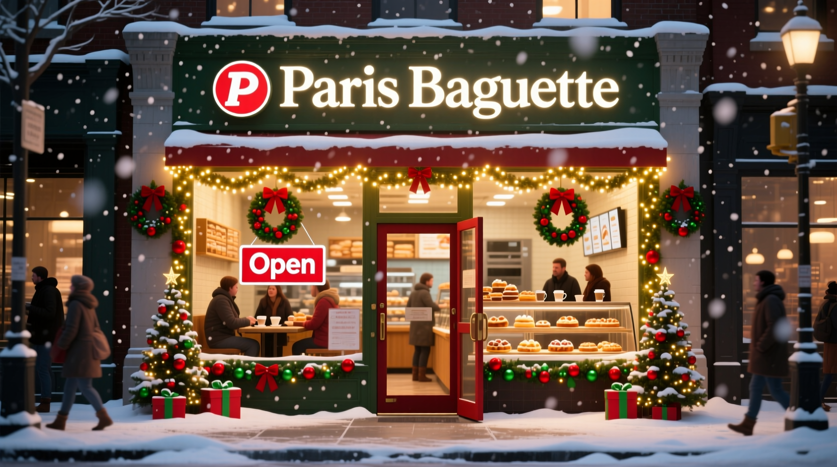 is paris baguette open on christmas day