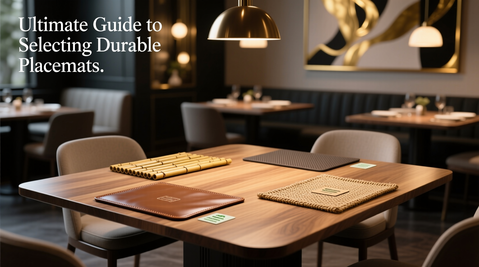 ultimate guide to selecting durable placemats that elevate your restaurants style and functionality