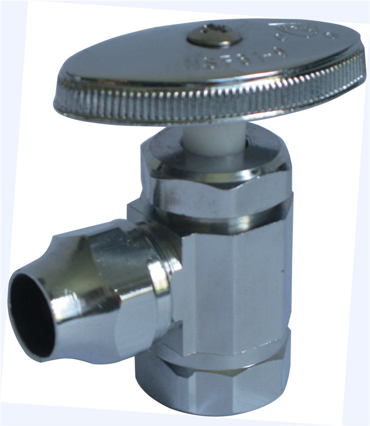 Galvanized brass corner stop valve flare outlet stops with zinc alloy handle