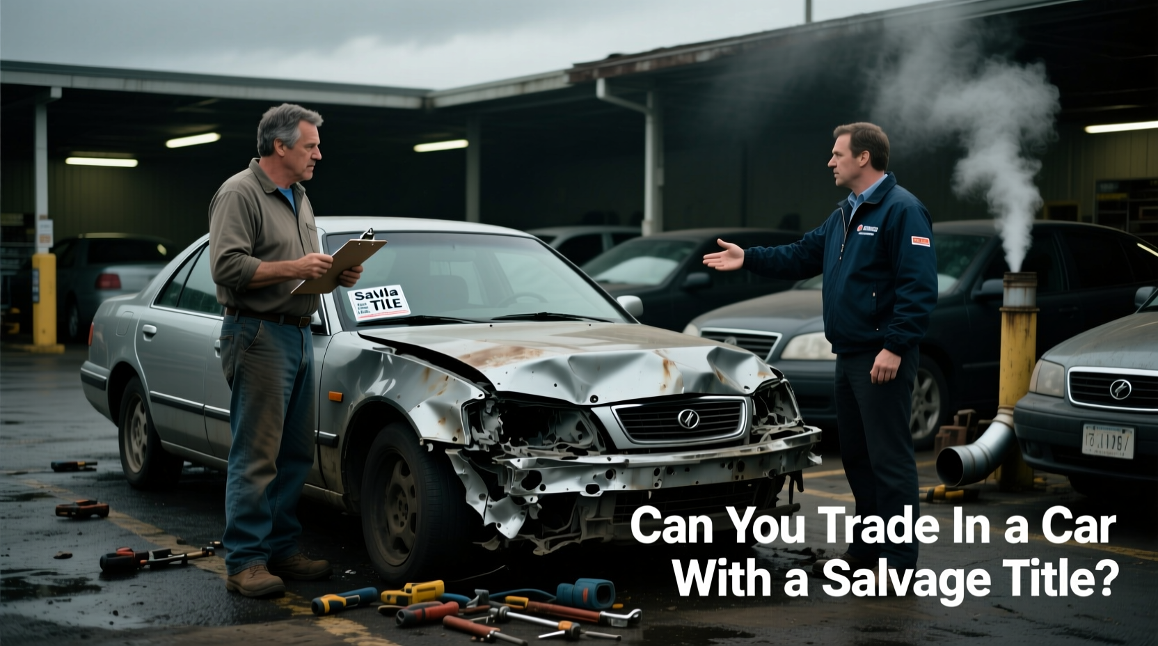 can you trade in a car with a salvage title