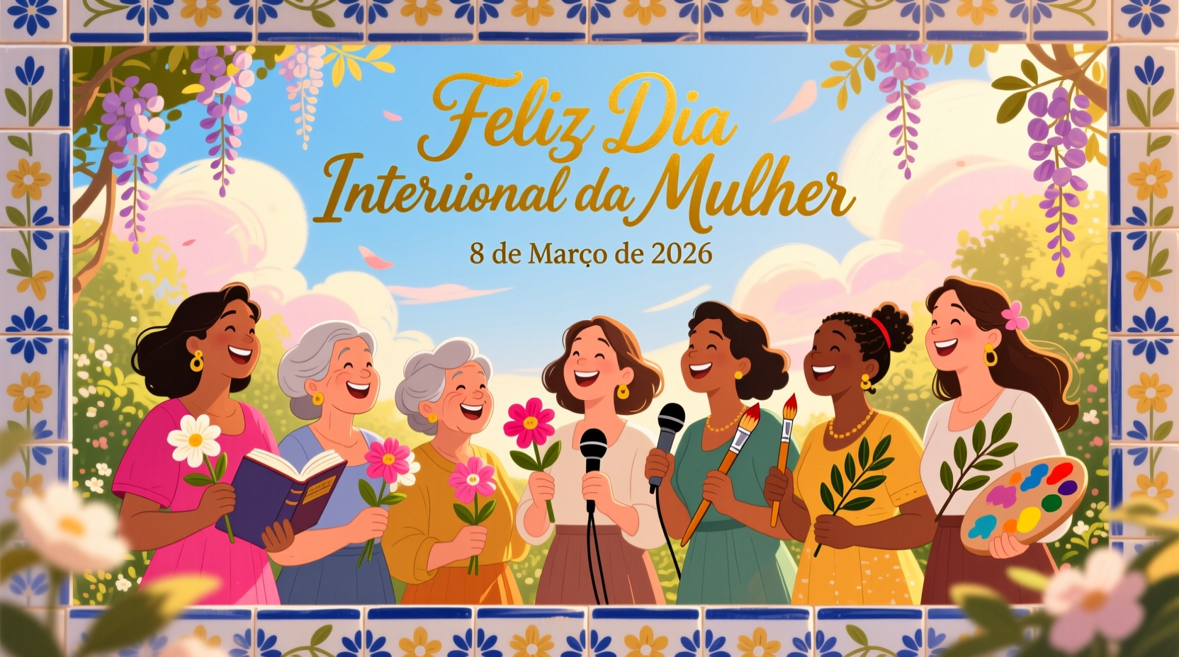 happy womens day in portuguese