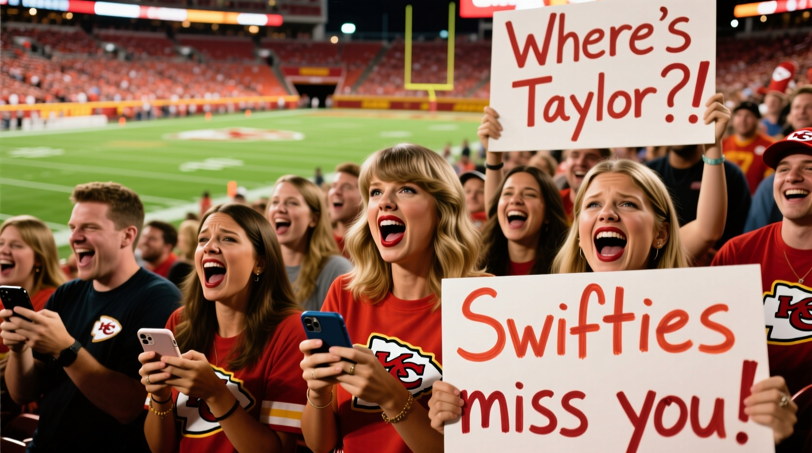 why taylor swift wasnt at the chiefs game today fan reactions