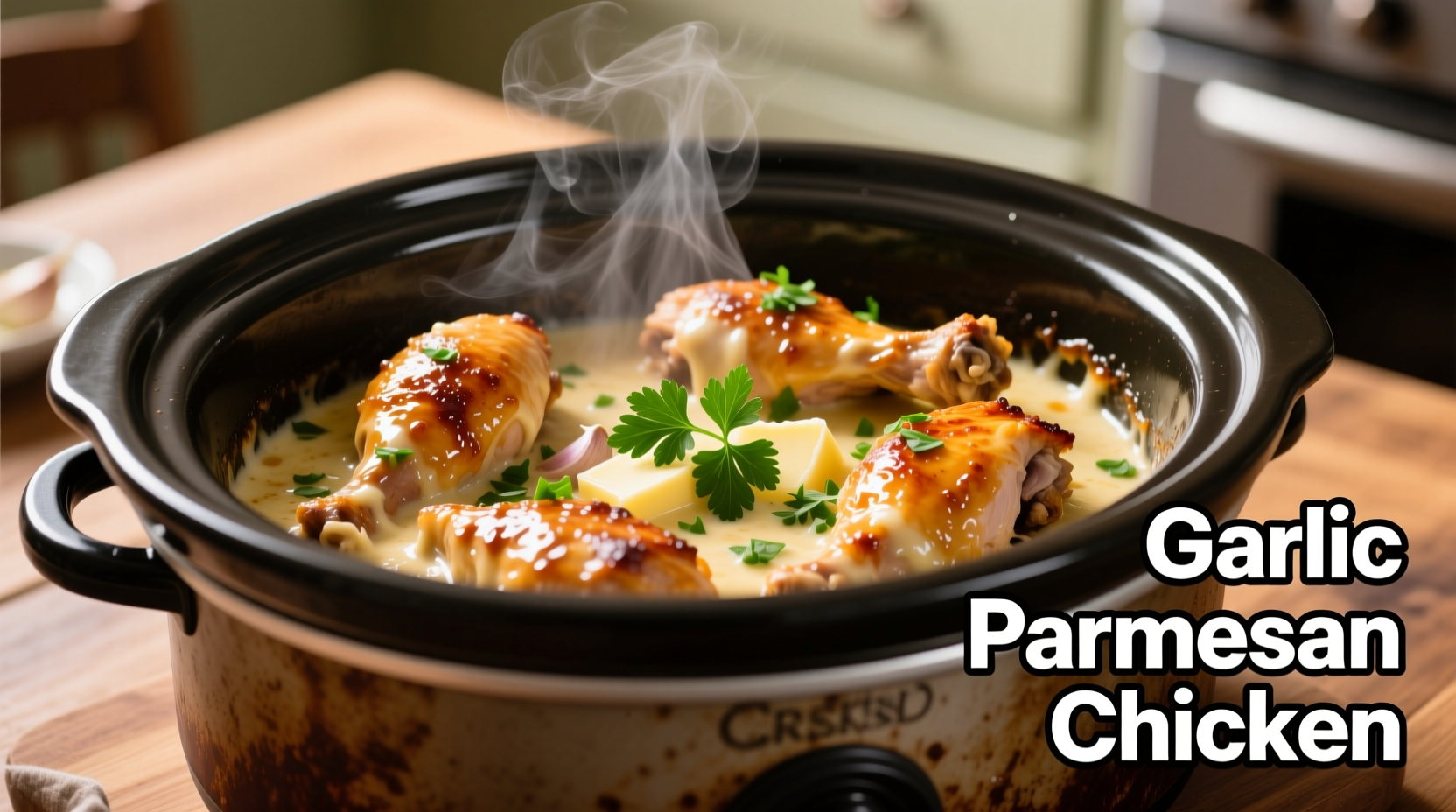 crockpot garlic parmesan chicken