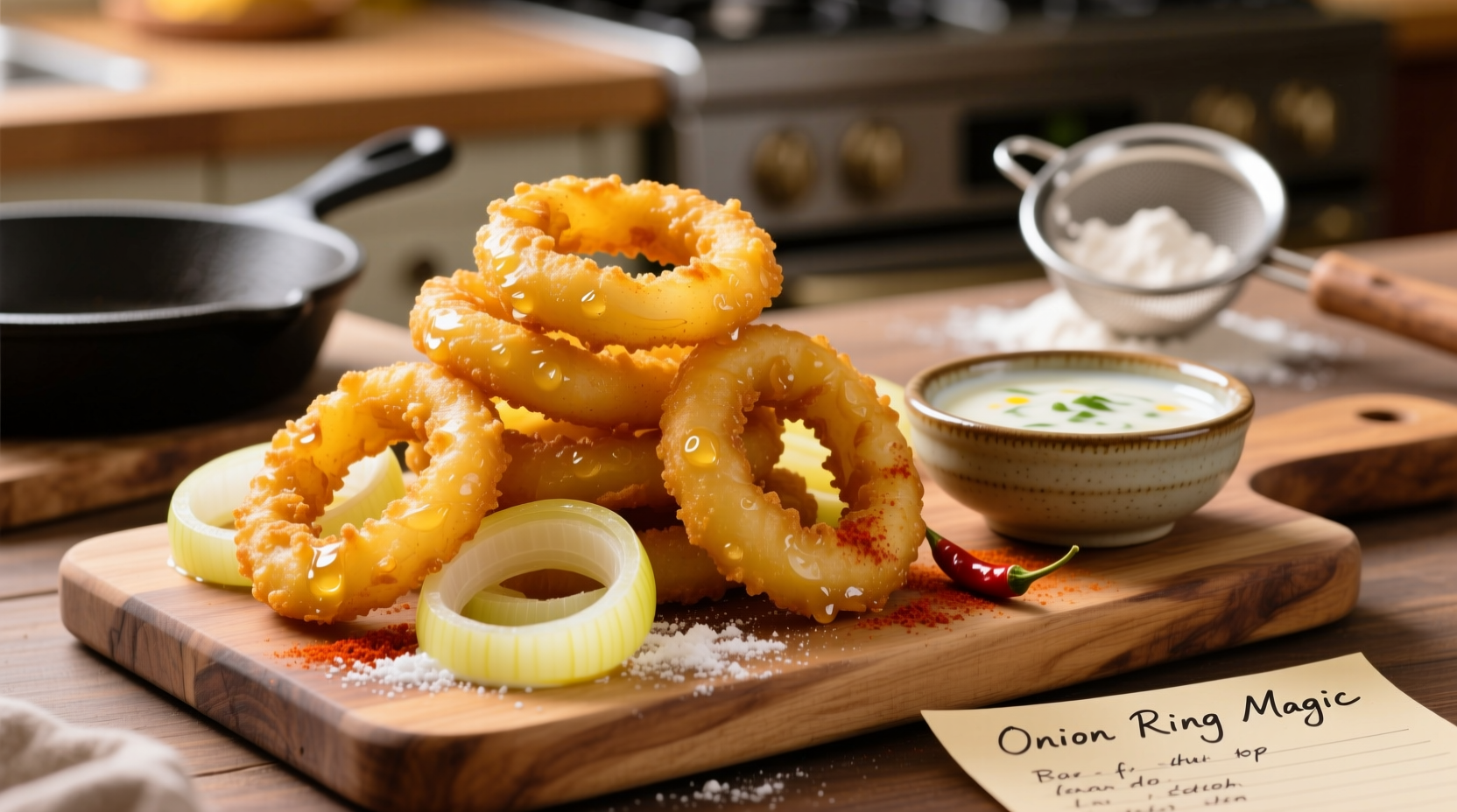 how do you make onion rings at home