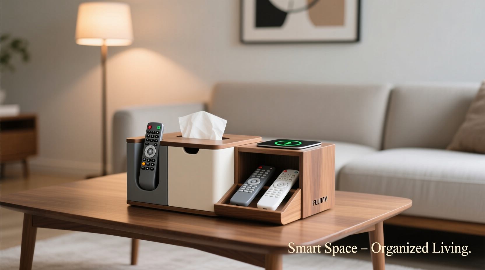 creative ways to organize remote controls using a multi functional tissue box for a clutter free space