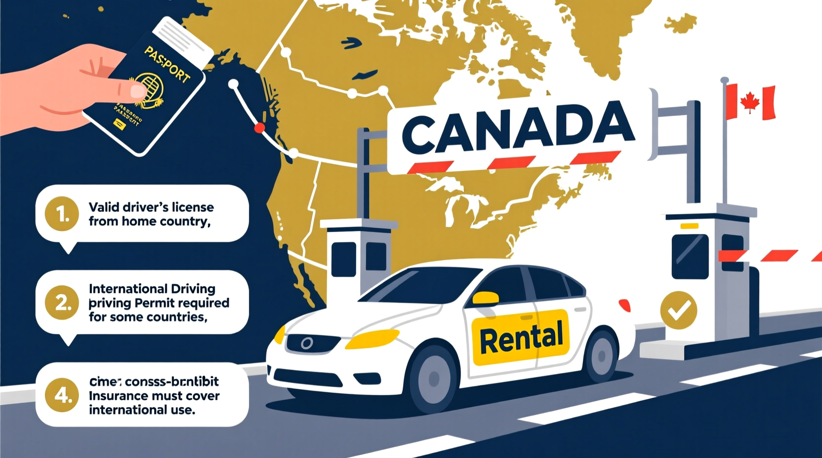 can you take rental car to canada