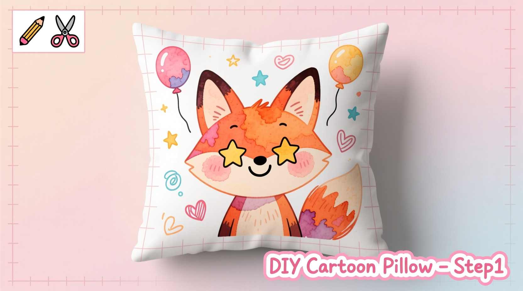 creative diy cartoon print throw pillow cases a step by step guide for beginners