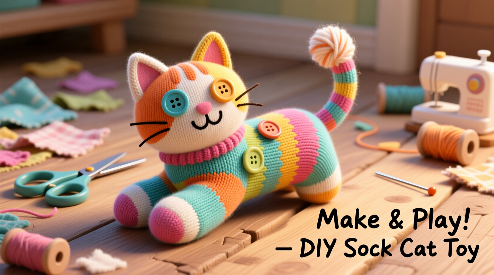 creative and fun sock cat toys you can make at home with simple materials