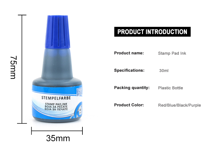 Recharge D'encre Pour Tampon Dateur œuf - 100 Ml, Applicateur Pointe, Séchage Rapide (violet)