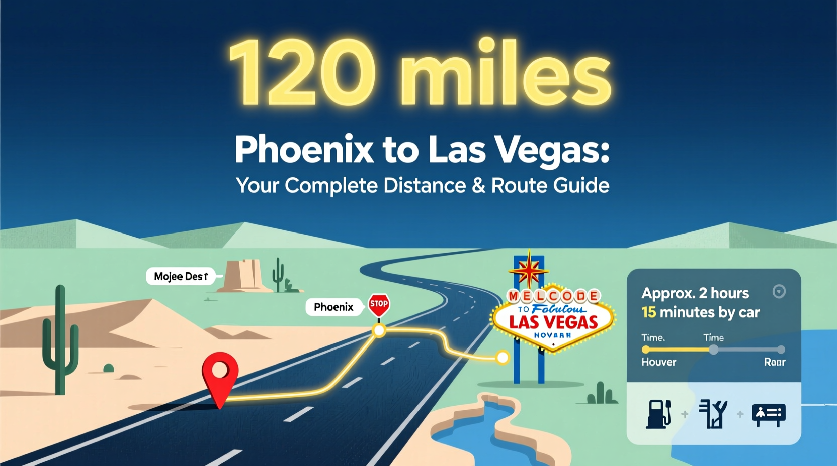 how many miles is it from phoenix to las vegas your complete travel distance guide