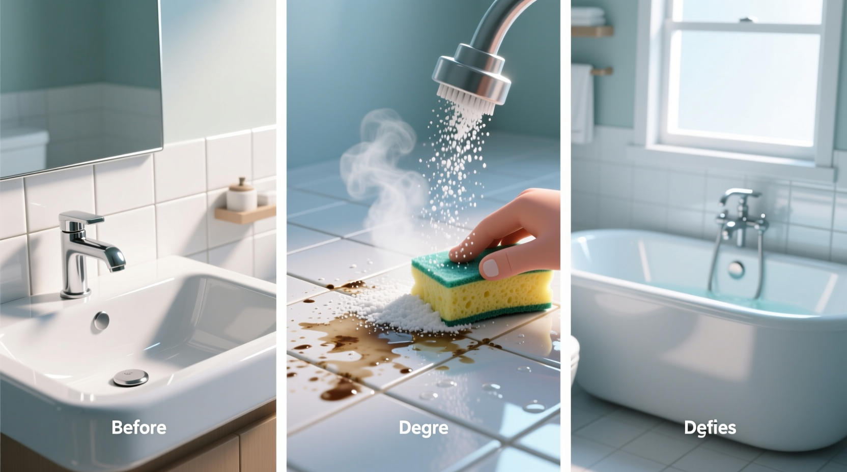 how to clean a bathroom with baking soda