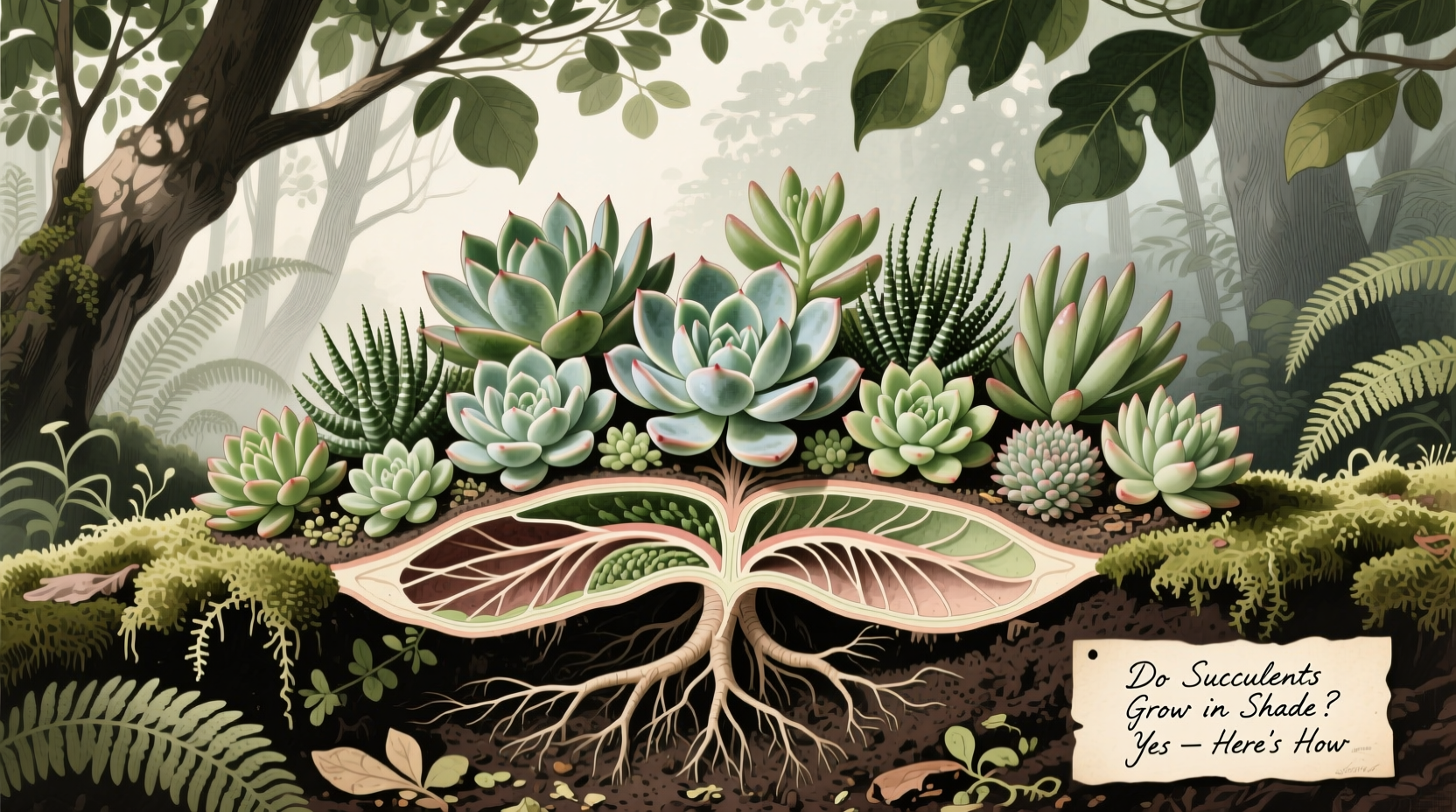 do succulents grow in shade