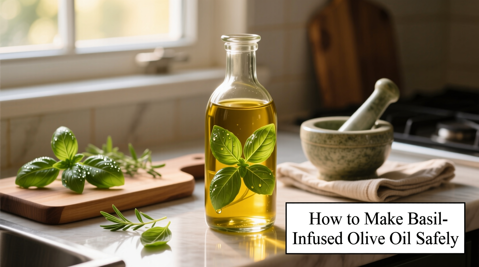 how do you make basil infused olive oil