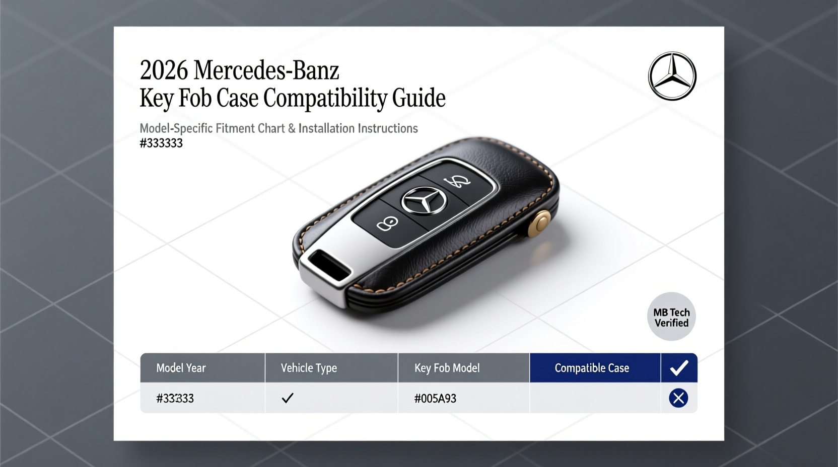 2026 benz key case guide
