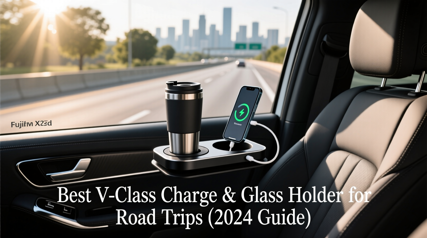 vclass charge glass holder road trip