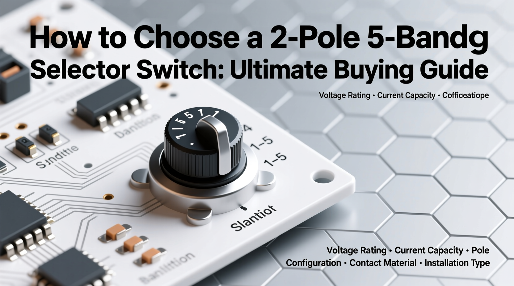 2 pole 5 band selector switch