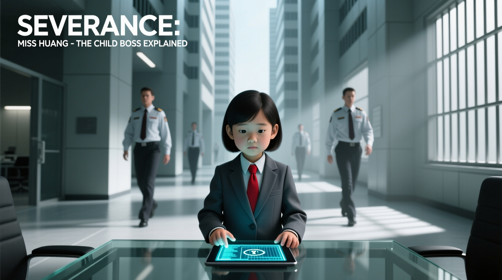 why does severance have a child boss miss huang explained