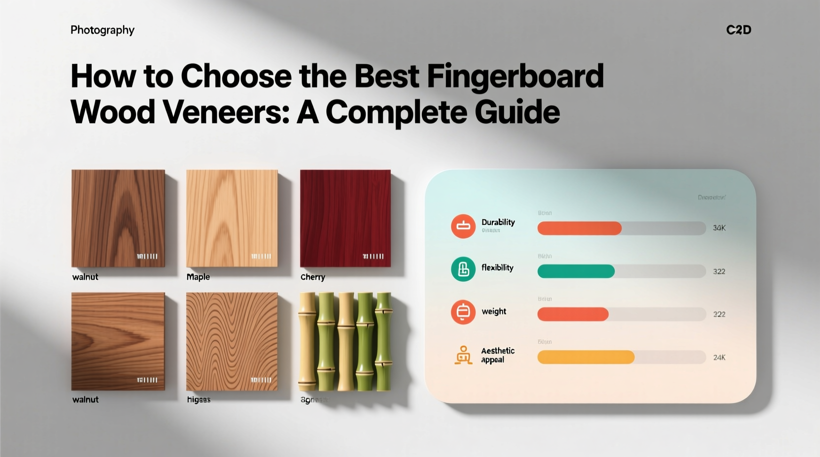 fingerboard wood veneers