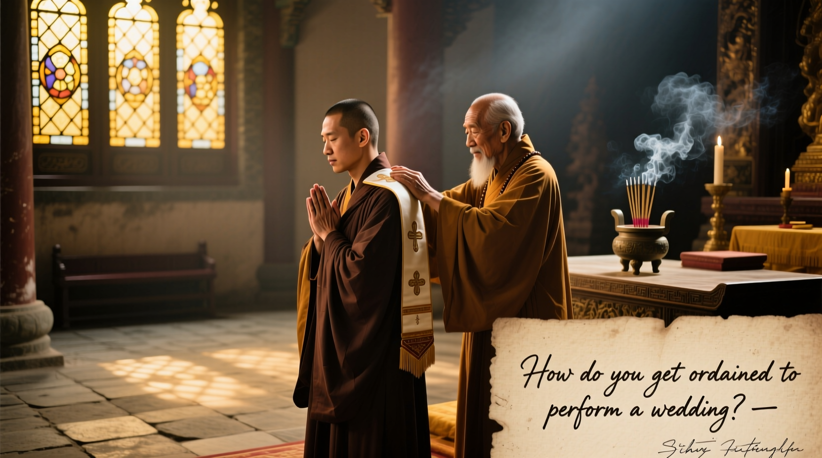 how do you get ordained to perform a wedding