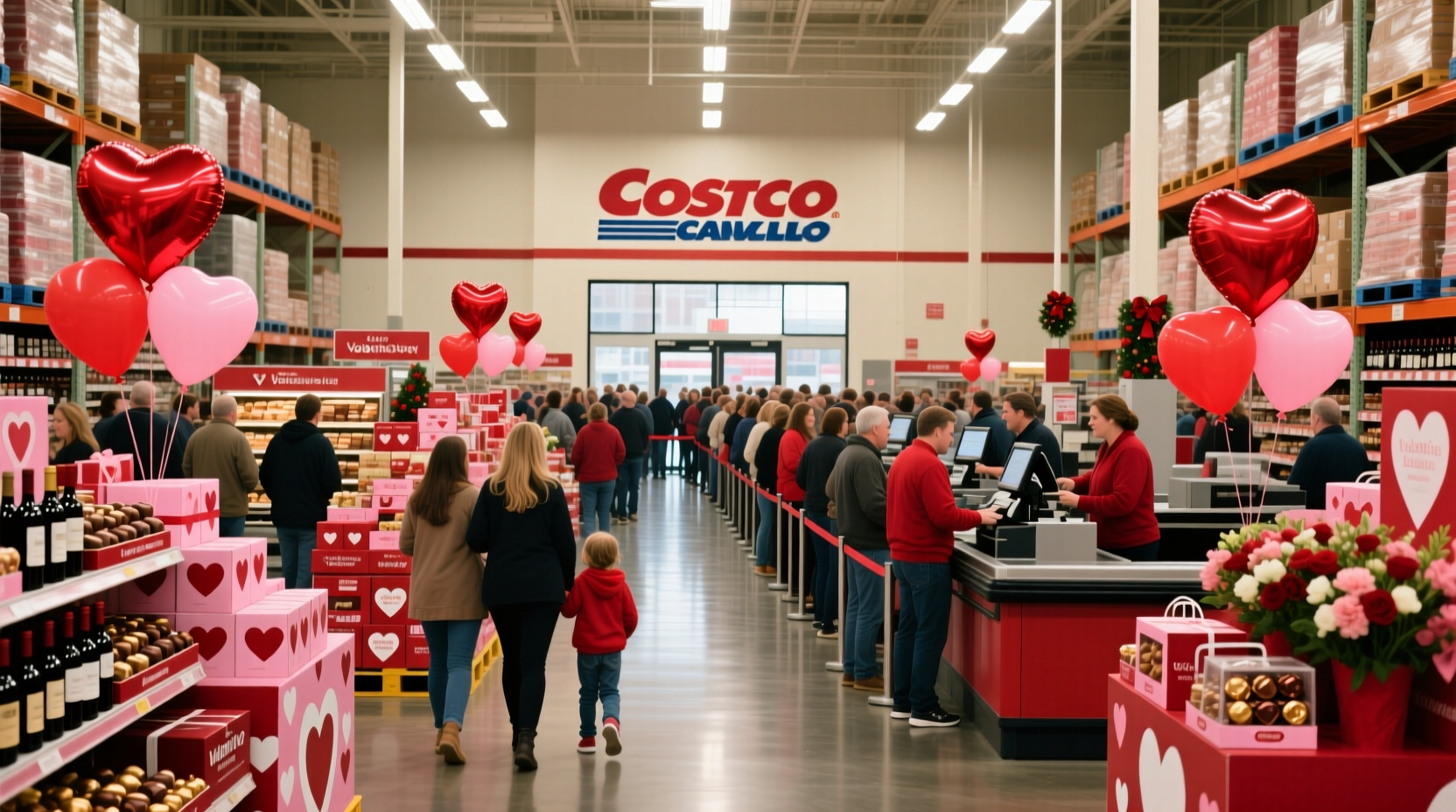 is costco busy on valentines day