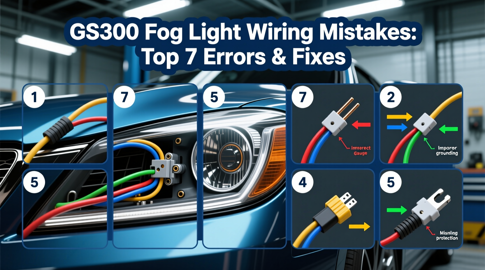 gs300 fog light wiring mistakes