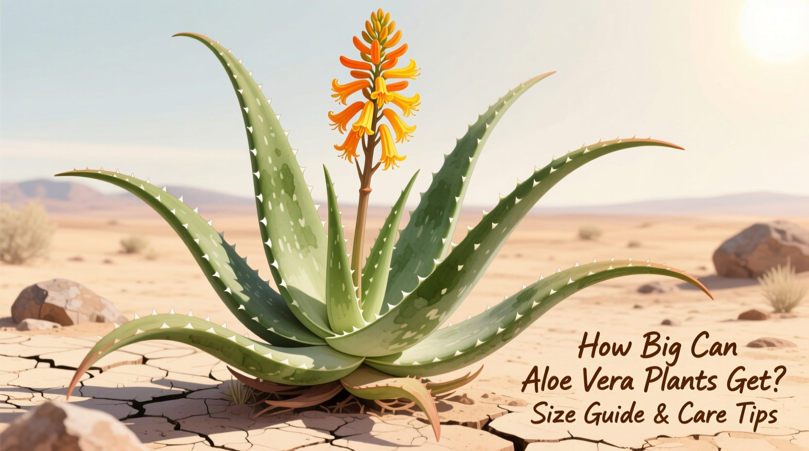 how big can aloe vera plants get