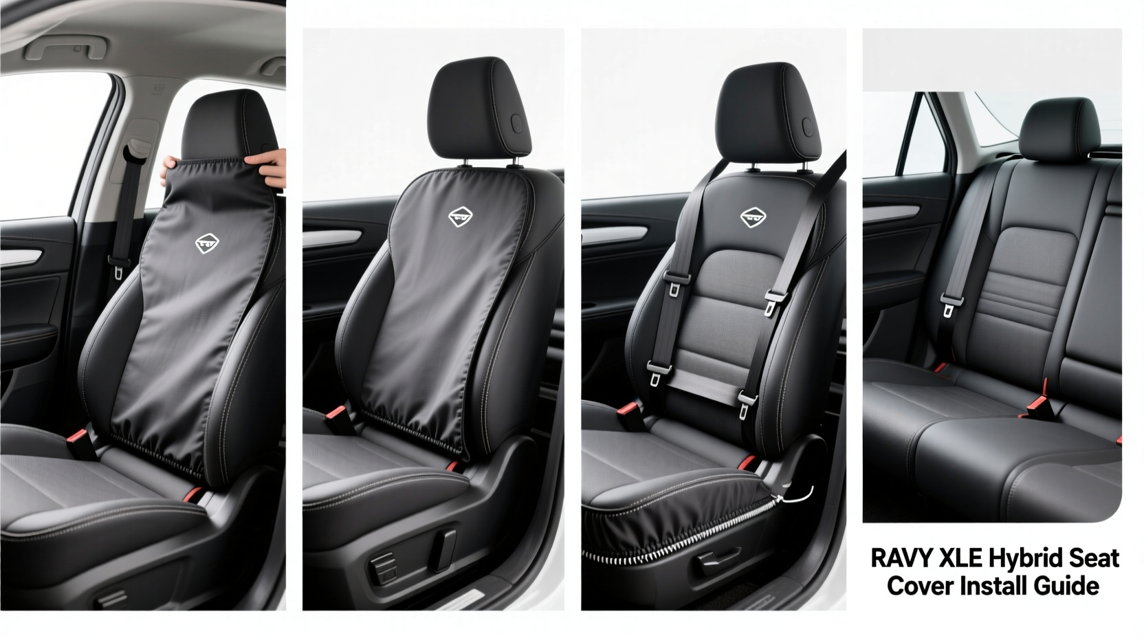 raav4 xle hybrid seat cover install