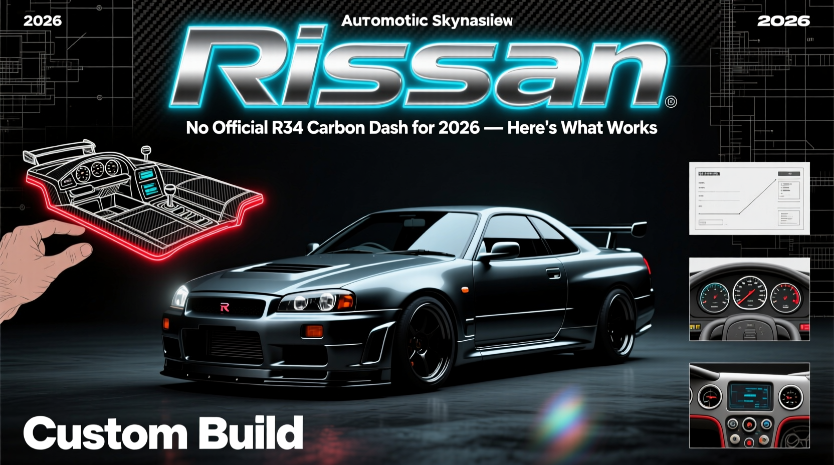 No Official R34 Carbon Dash for 2026 — Here's What Works