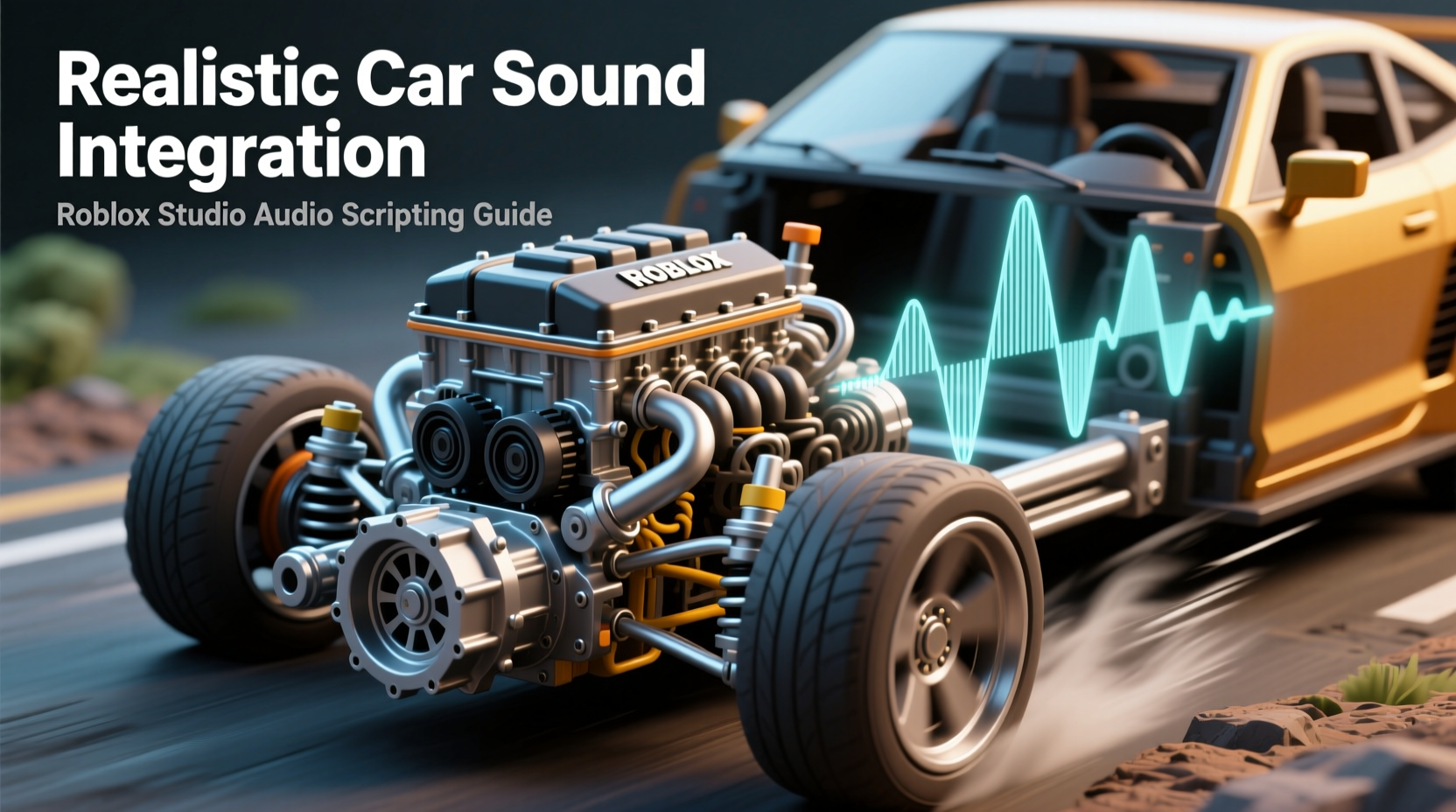 how to add realistic car sounds to a chassis roblox