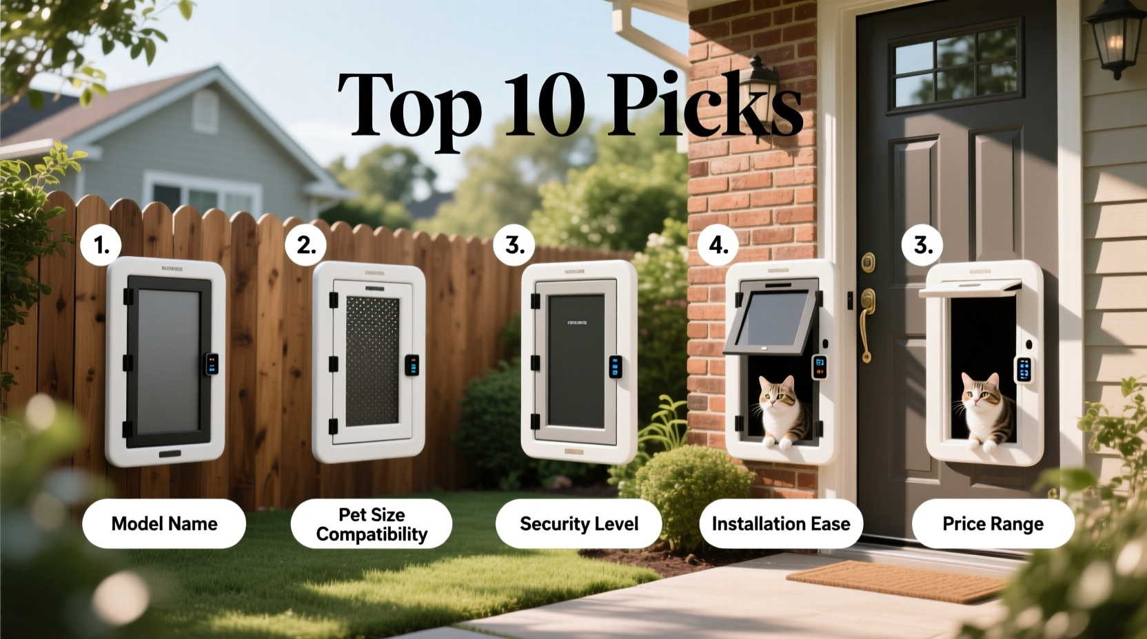 top 10 best outdoor cat doors for easy access and security