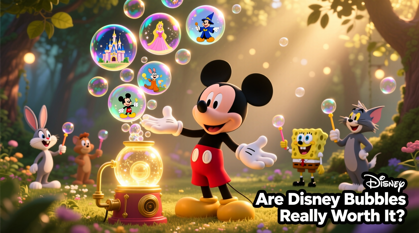 mickey bubble machine vs other cartoon ones are the disney ones really worth it