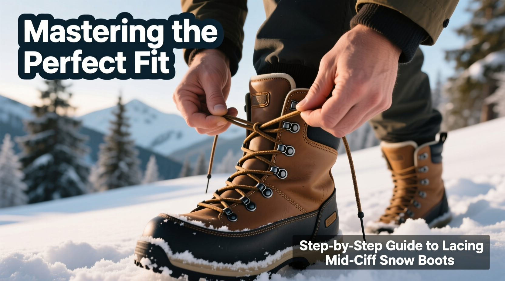 mastering the perfect fit a step by step guide to lacing mid calf snow boots properly