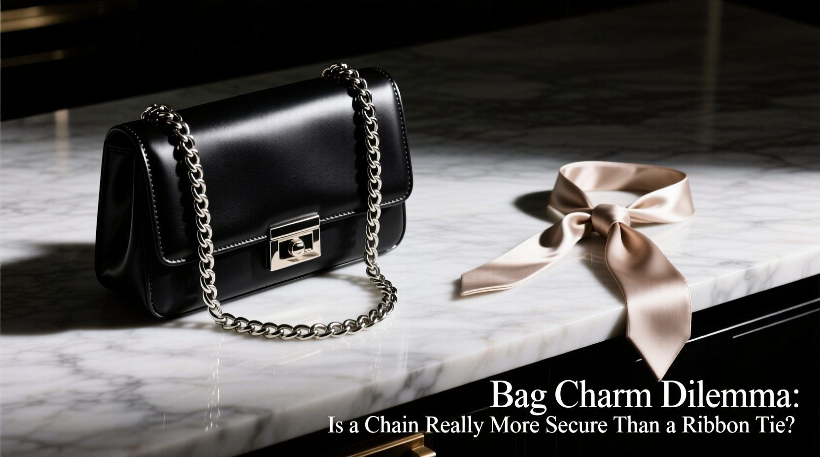 bag charm dilemma is a chain really more secure than a ribbon tie