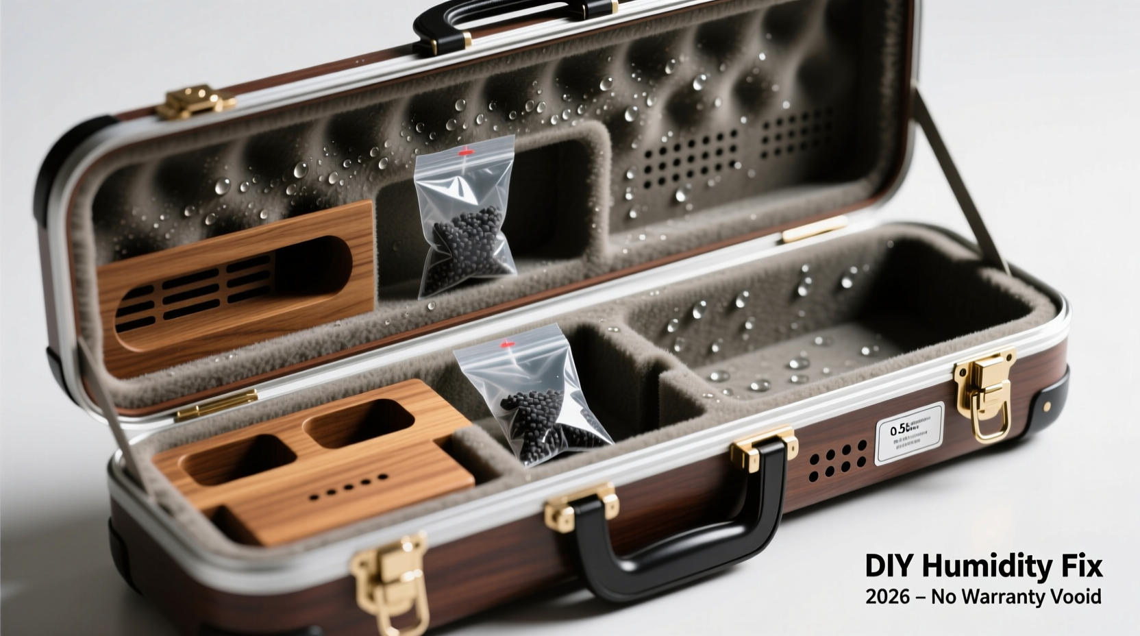 Why your hard tenor saxophone case still lets moisture build up — and how to add DIY desiccant + venting without voiding warranty (2026 humidity fix)
