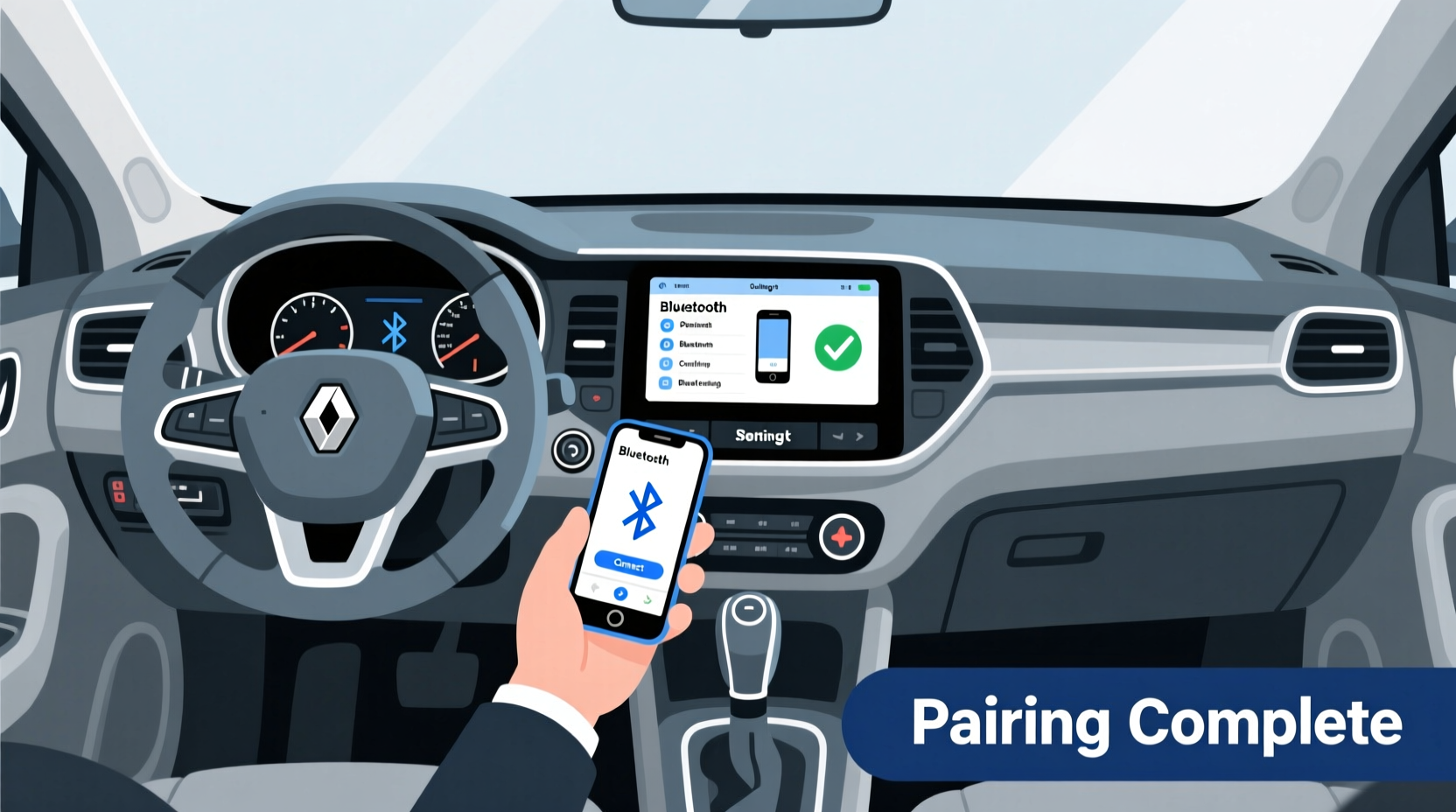 step by step guide to pairing your mobile phone with bluetooth in a renault kangoo for seamless connectivity