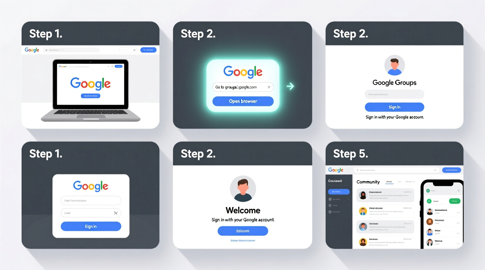 a step by step guide to easily log into google groups and access your community