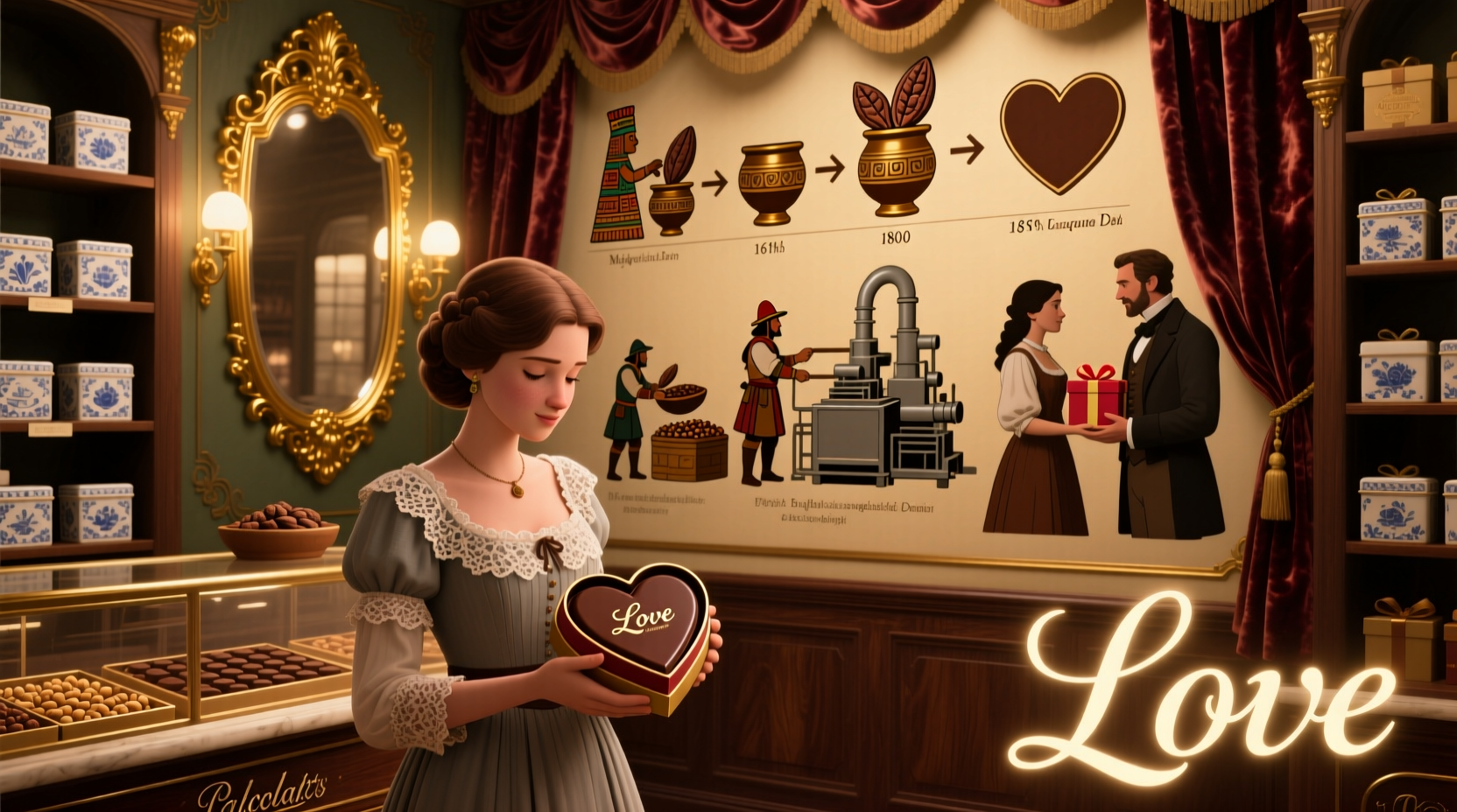 how did chocolate become part of valentines day