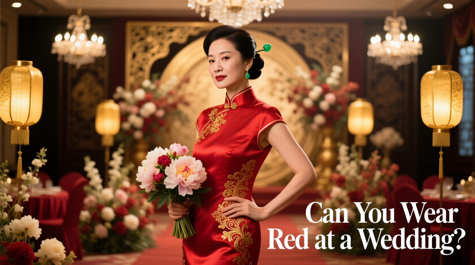 can you wear red at a wedding