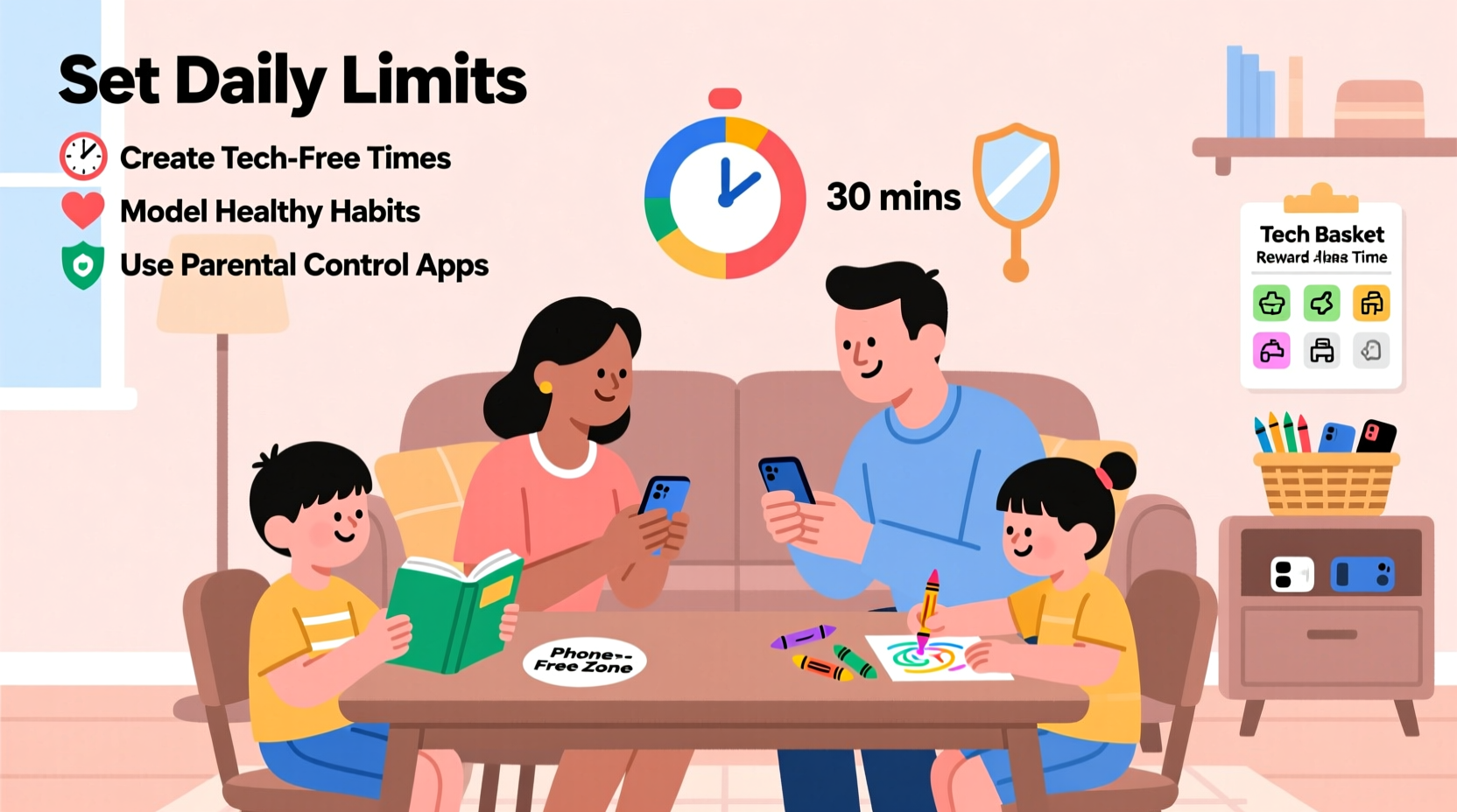 effective strategies for parents to help children reduce mobile phone use safely