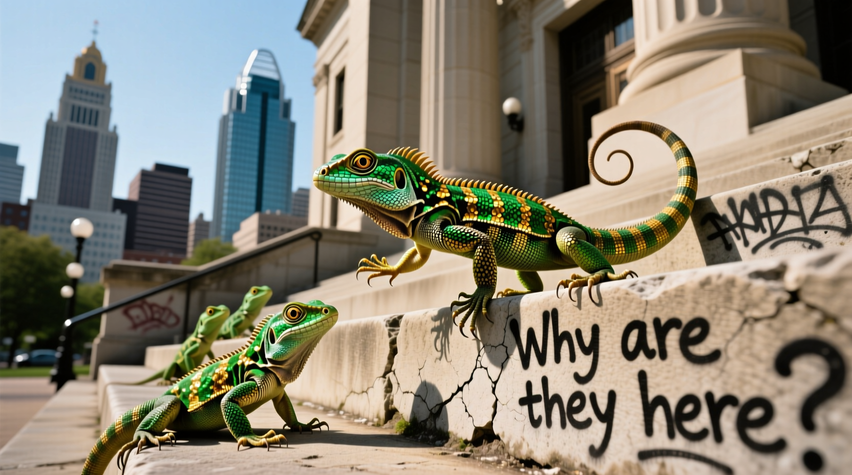 lazarus lizards in cincinnati why are they here