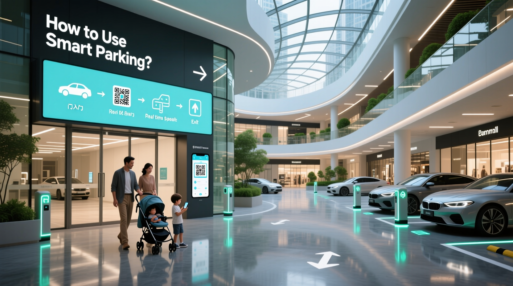 How to choose smart parking mall guidance,How to use smart parking?