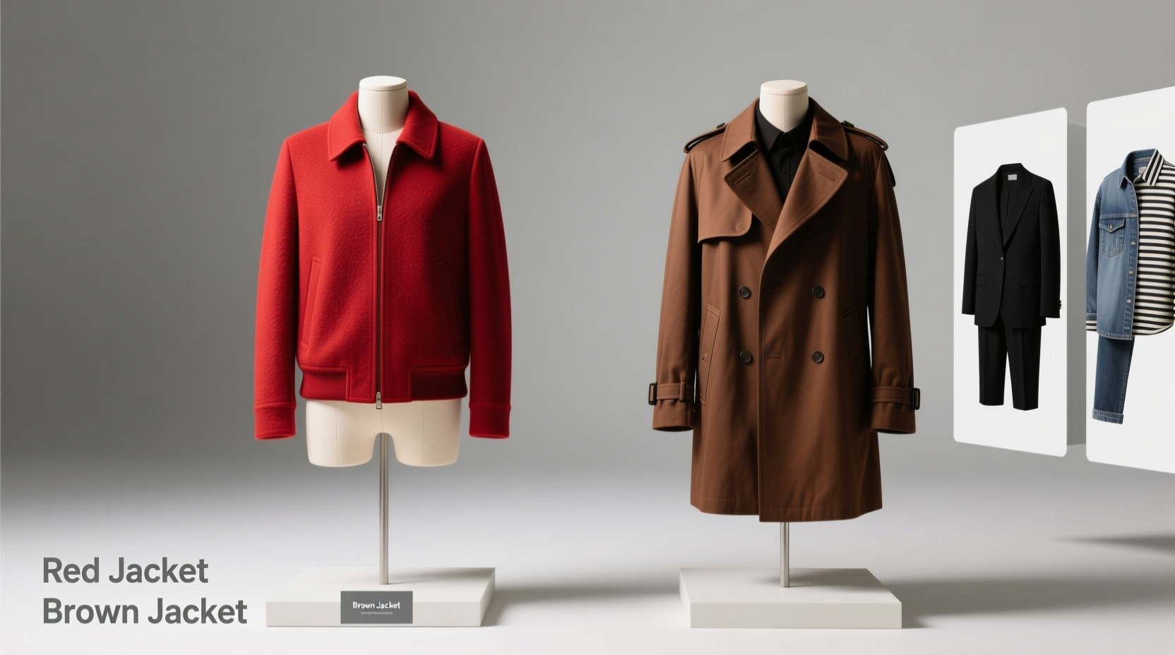 red jacket or brown jacket which color is more versatile