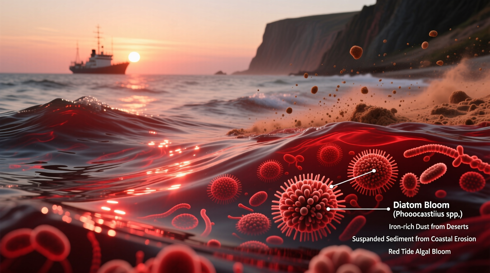 why is the sea red exploring the science possible causes