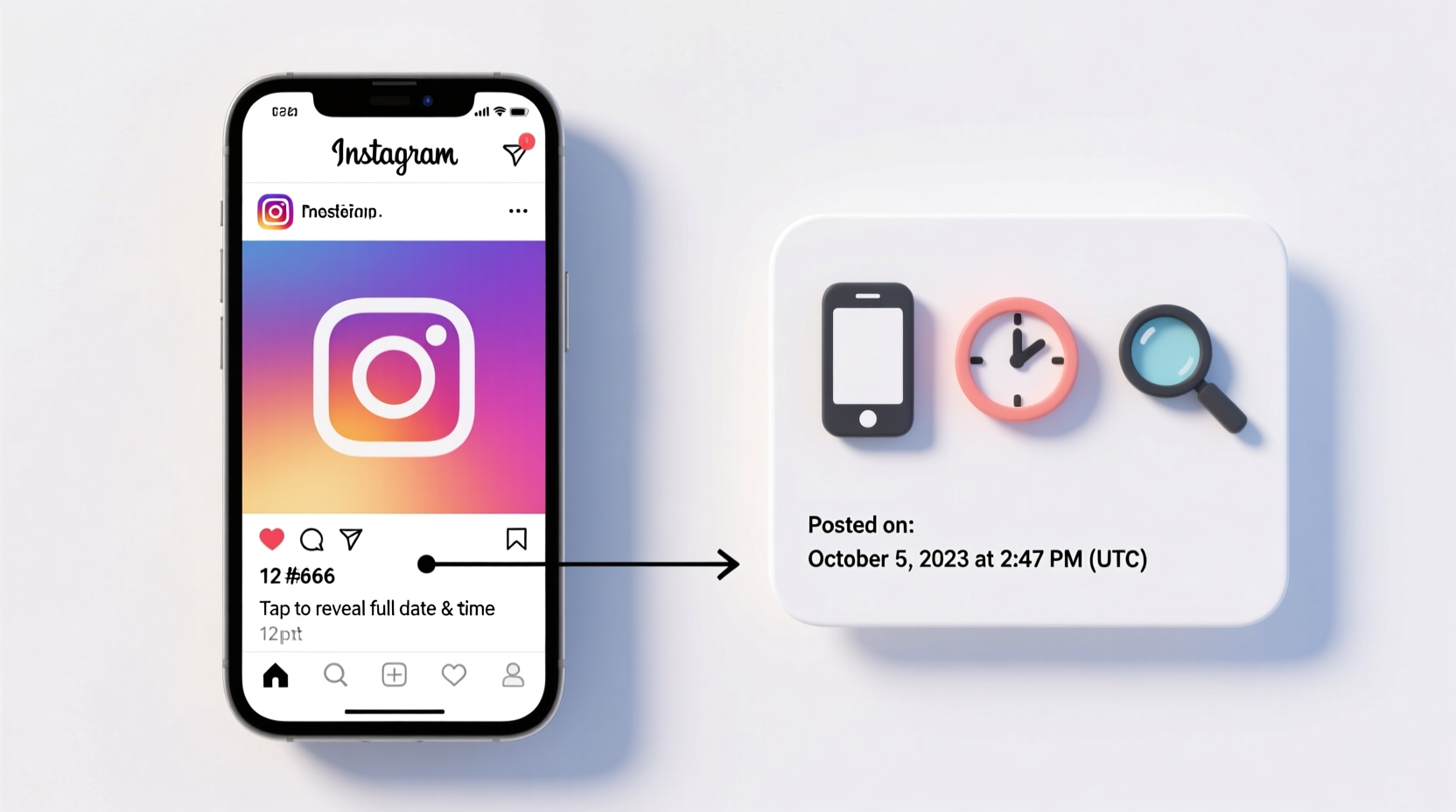 how to easily find the date and time of any instagram post