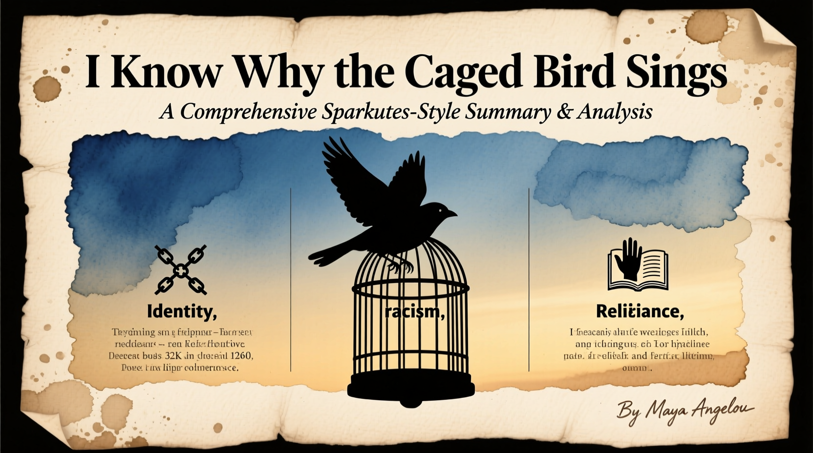 i know why the caged bird sings summary sparknotes guide