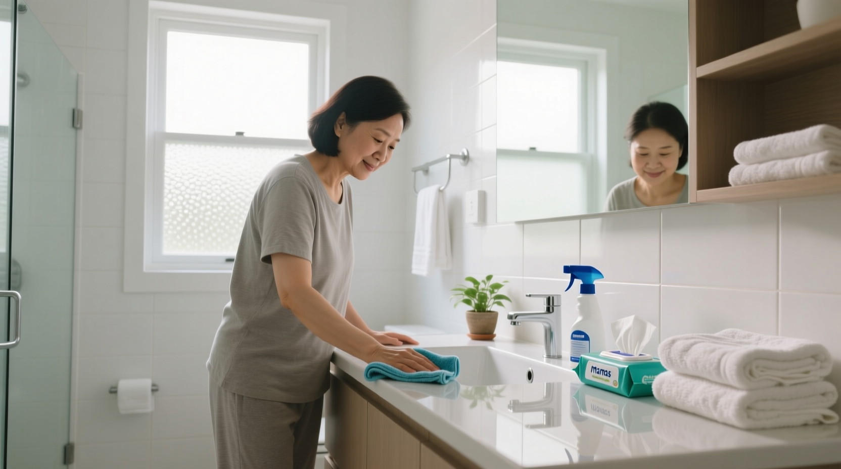clean mamas bathroom quick clean method