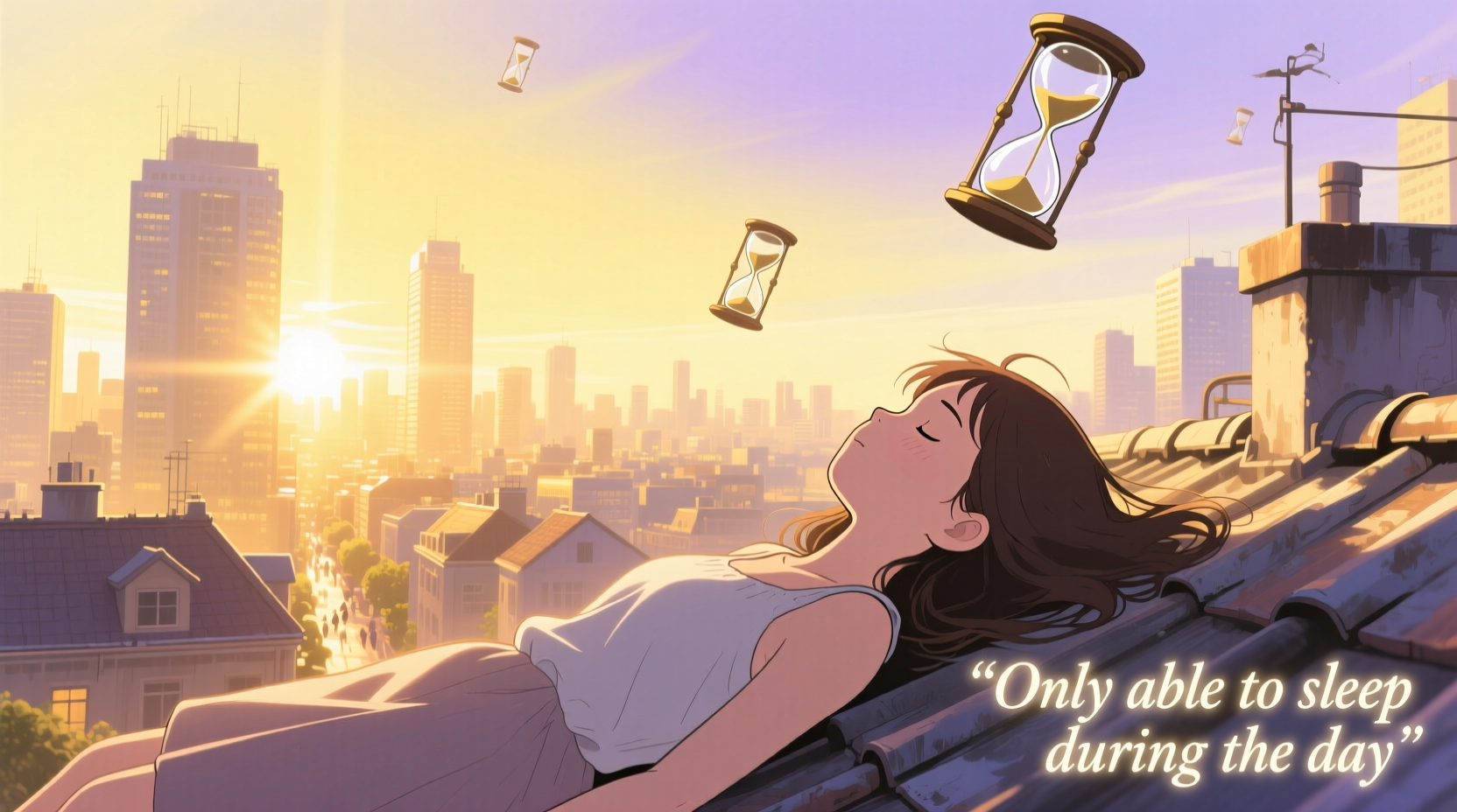 only able to sleep during the day causes what to do