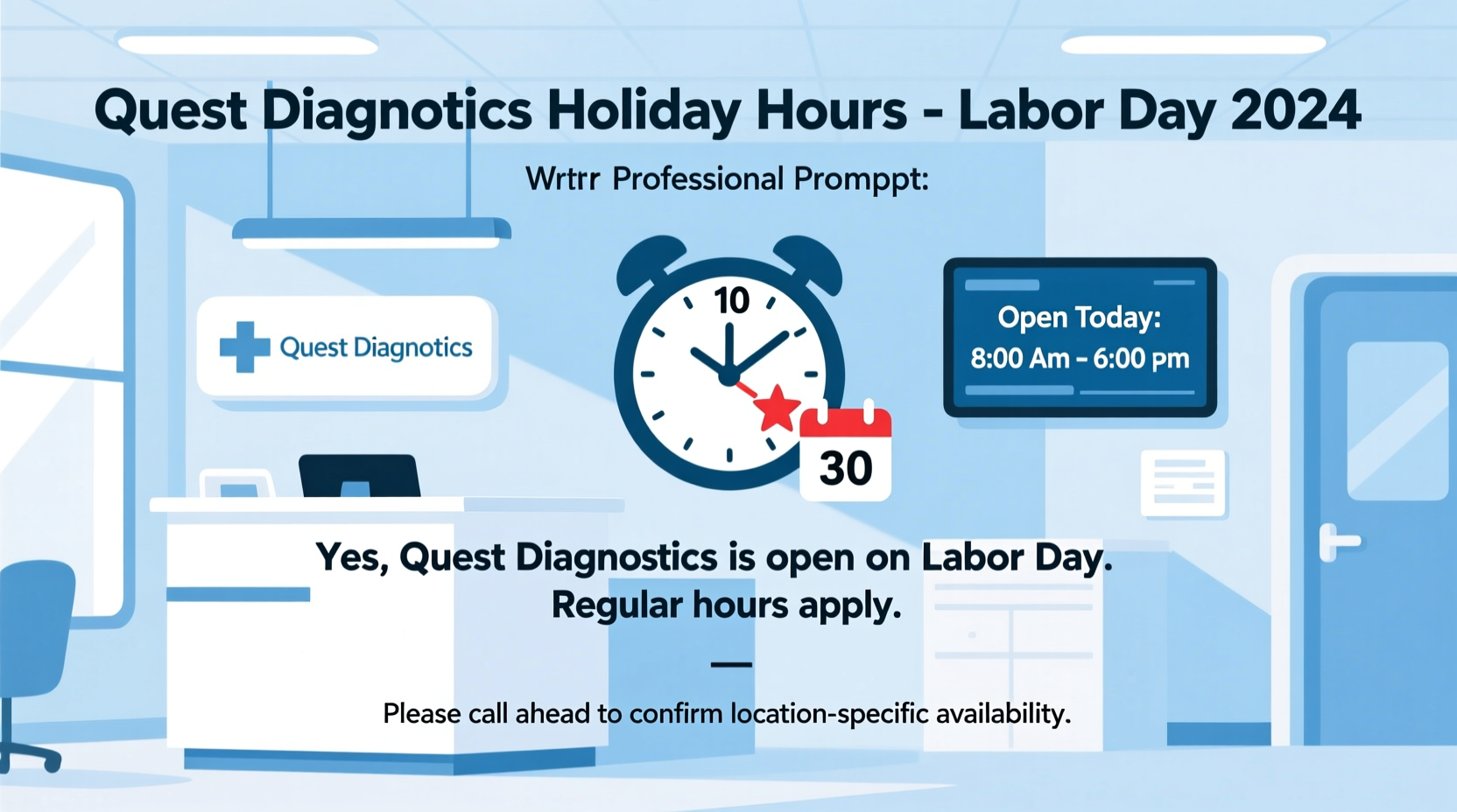 is quest diagnostics open on labor day